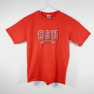 Vintage Ohio State Buckeyes Shirt Adult Large Red Embroidered Logo NCAA College